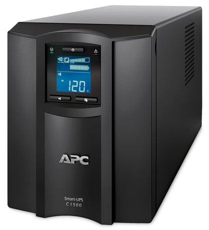 APC Smart-UPS SMC1500IC | 1500 VA / 900 W | Zuivere Sinusgolf-uitgang (netstroomkwaliteit) | 8x IEC | AVR | LCD | SmartConnect