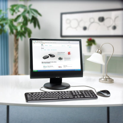 Logitech MK120 | Bedrade Muis en Toetsenbordcombo | QWERTY - Matmuis - Matmuis