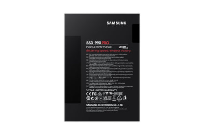 Samsung 990 PRO | 2TB NVMe SSD | M.2 Gen4 | 7.450MB/s Lezen | 6.900MB/s Schrijven - Matmuis