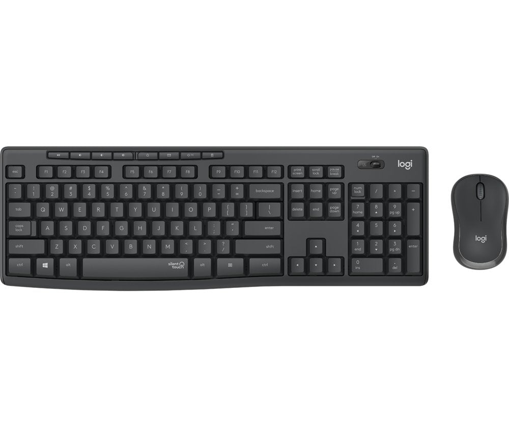 Logitech MK295 Silent | Draadloze Muis-en-Toetsenbordcombo | USB-ontvanger | QWERTY | Zwart - Matmuis - Matmuis