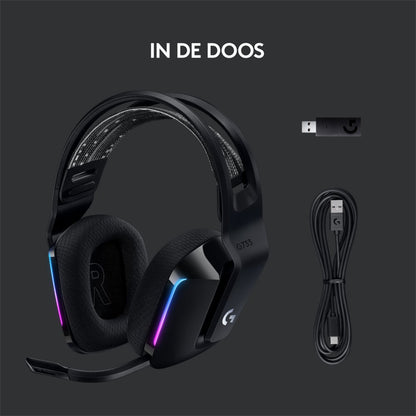 Logitech G G733 LIGHTSPEED Wireless Gaming Headset | RGB | Zwart - Matmuis