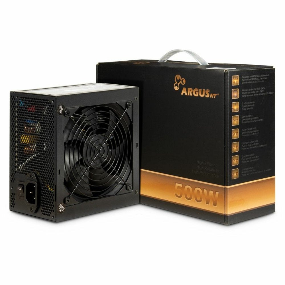 Inter-Tech ArgusNT BPS-500 | 500 Watt Bronze ATX PSU | Power Supply | Voeding - Matmuis - Matmuis
