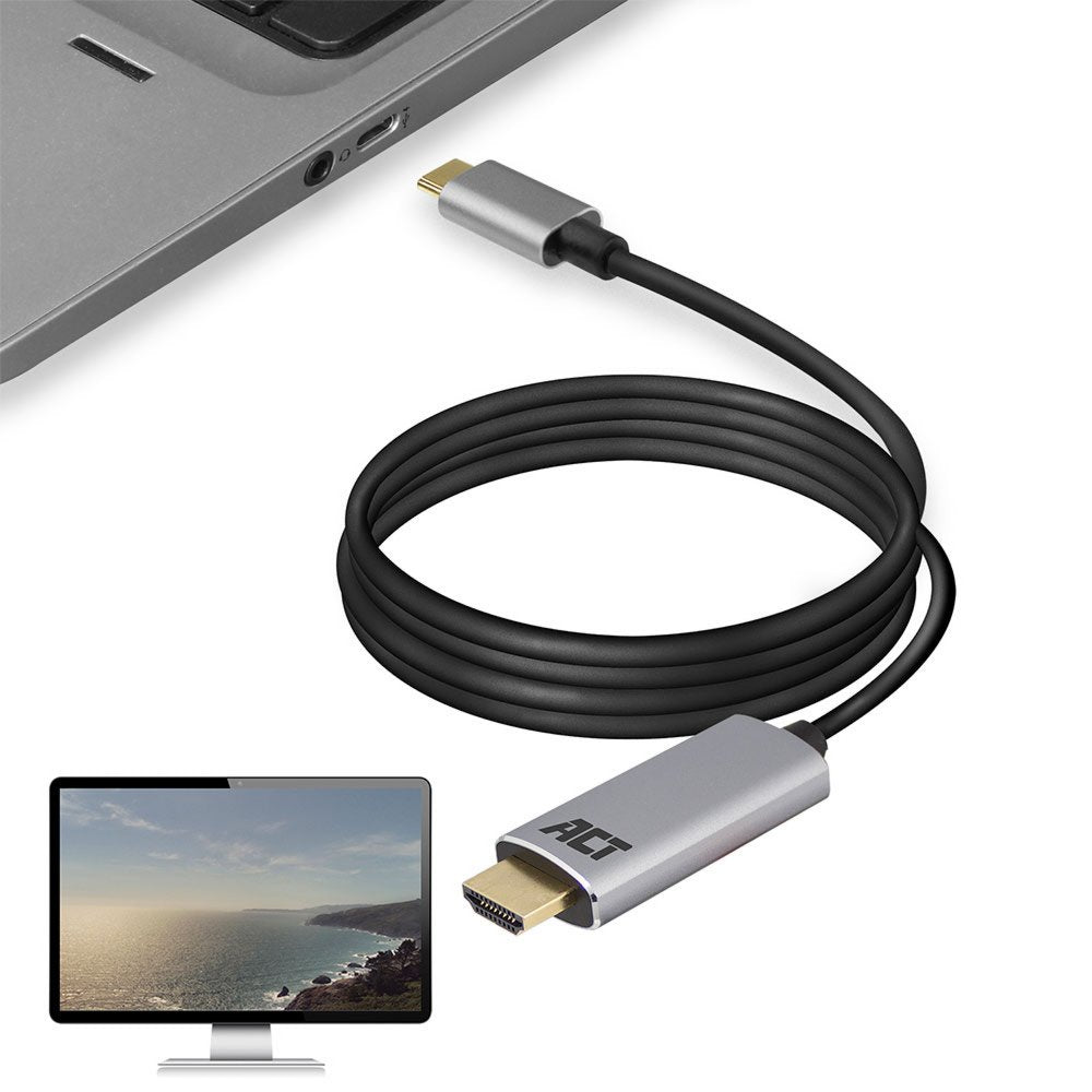ACT AC7015 | USB-C naar HDMI kabel | 1,8 meter - Matmuis