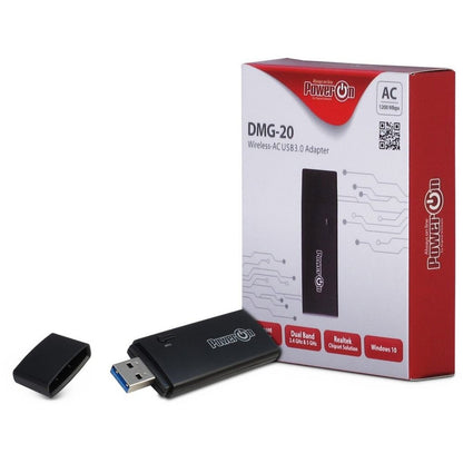 Inter-Tech DMG-20 | Wi-Fi 5 USB Adapter | 867 Mbps | Dual-band (2,4 GHz / 5 GHz) | USB 3.0 | Zwart - Matmuis - Matmuis