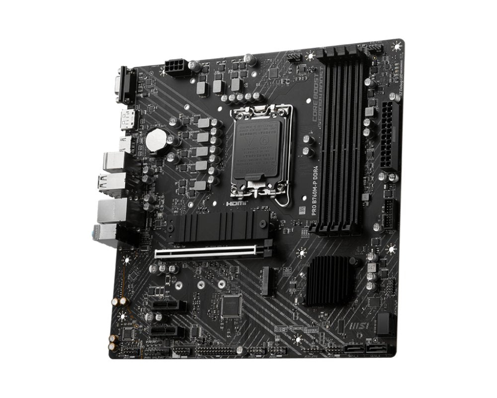 MSI PRO B760M-P | Socket LGA 1700 | Intel B760 | 4xDDR5 | Micro-ATX | Moederbord - Matmuis - Matmuis