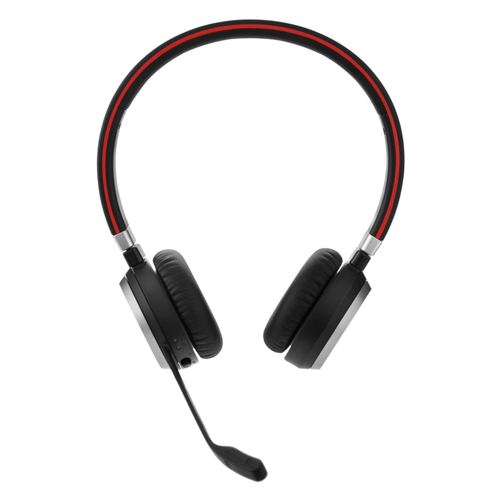Jabra Evolve 65 | Draadloze On-Ear Stereo Headset | Bluetooth | Oplaadstation | Zwart - Matmuis - Matmuis