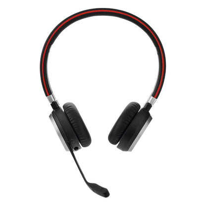 Jabra Evolve 65 | Draadloze On-Ear Stereo Headset | Bluetooth | Oplaadstation | Zwart - Matmuis - Matmuis