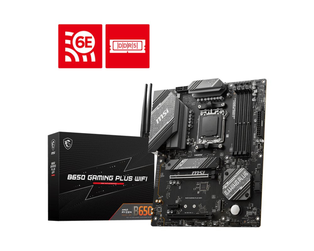 MSI B650 GAMING PLUS WIFI | Socket AM5 | AMD B650 | 4xDDR5 | ATX | Moederbord - Matmuis - Matmuis