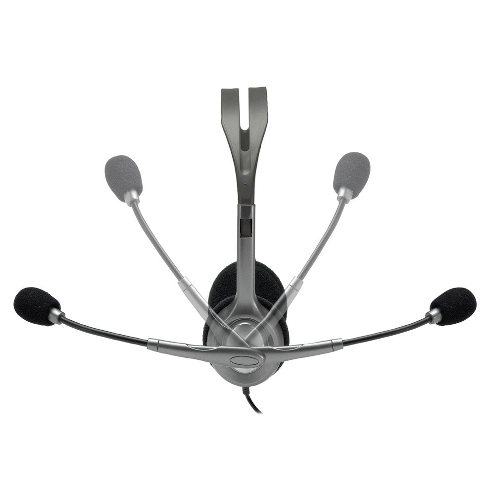 Logitech H110 | On-Ear Bedrade 3,5mm Koptelefoon met Microfoon | Zwart/Zilver - Matmuis - Matmuis