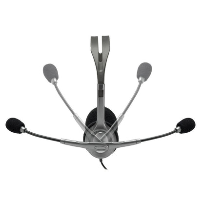 Logitech H110 | On-Ear Bedrade 3,5mm Koptelefoon met Microfoon | Zwart/Zilver - Matmuis - Matmuis