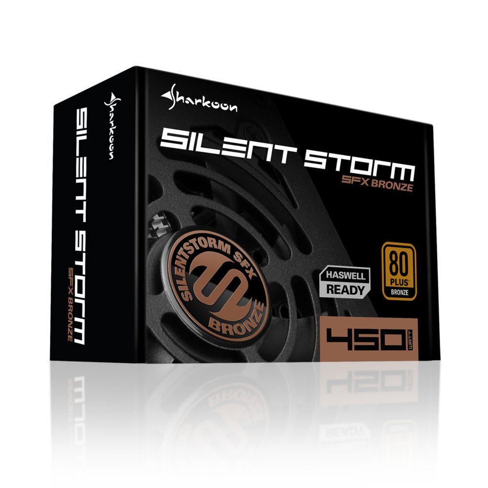 Sharkoon SilentStorm SFX Bronze | 450 Watt Bronze ATX PSU | Power Supply | Voeding - Matmuis - Matmuis