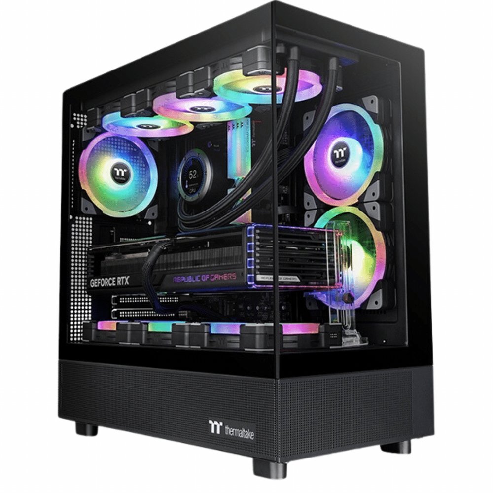 Thermaltake View 270 Plus TG ARGB | Mid Tower Case | Zwart (CA-1Y7-00M1WN-01) | OPEN BOX - Matmuis