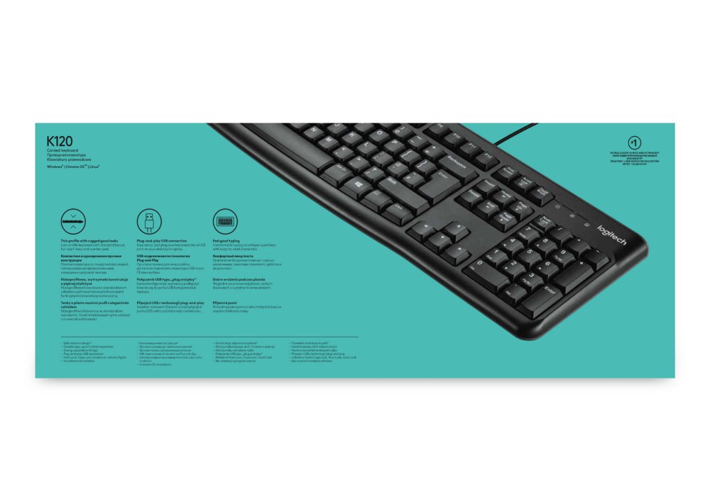 Logitech Keyboard K120 | Zakelijk Bedraad Toetsenbord | QWERTY - Matmuis - Matmuis