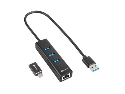 Sharkoon 4044951037575 | Docking Station & Poortreplicator | USB-C 3.2 Gen 1 | Draadloos | Zwart - Matmuis - Matmuis