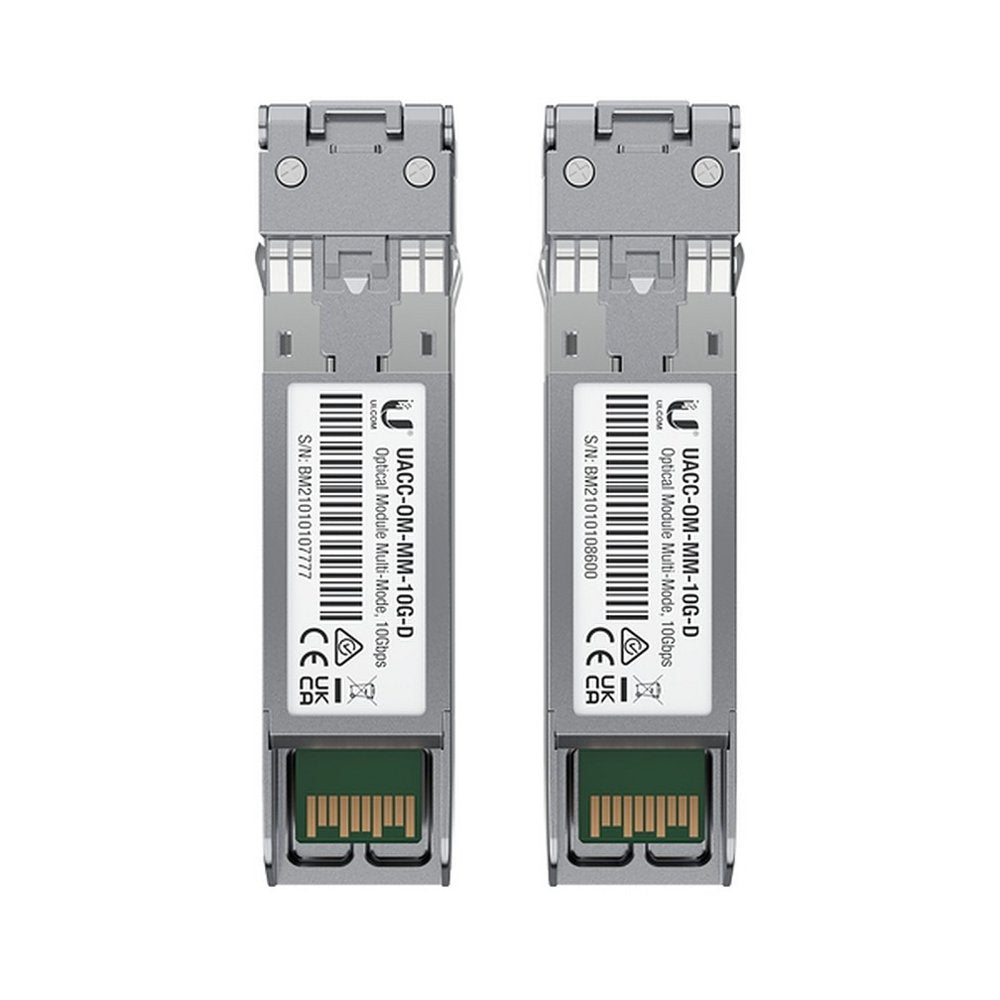 Ubiquiti UACC-OM-MM-10G-D-2 | SFP+ Transceiver Module | 10 Gbps | Multimode | 850 nm | LC Duplex | 300 m - Matmuis