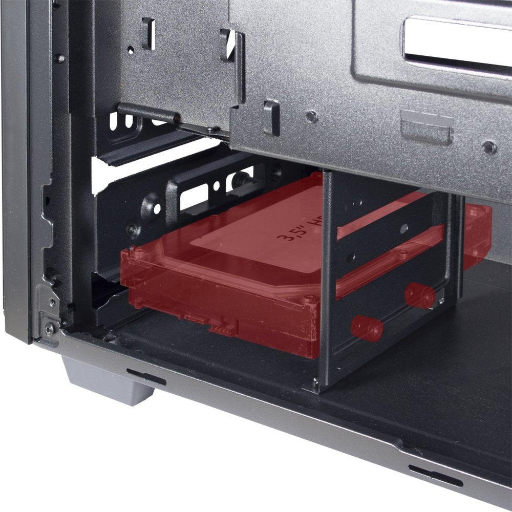 Inter-Tech C-303 Mirror | Tower Case | Zwart - Matmuis