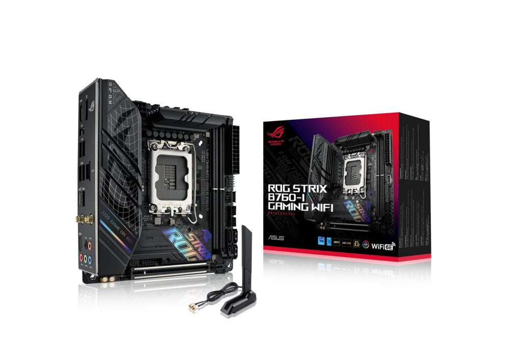 ASUS ROG STRIX B760-I GAMING WIFI | Socket LGA 1700 | Intel B760 | 2xDDR5 | Mini-ITX | Moederbord - Matmuis - Matmuis