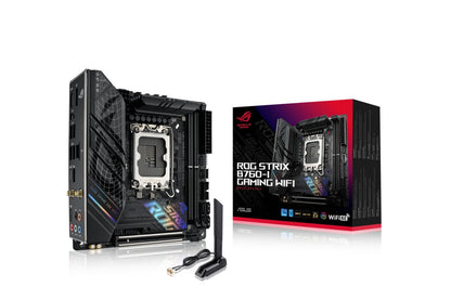 ASUS ROG STRIX B760-I GAMING WIFI | Socket LGA 1700 | Intel B760 | 2xDDR5 | Mini-ITX | Moederbord - Matmuis - Matmuis