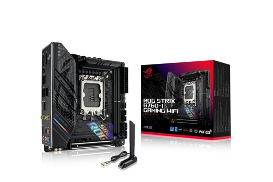 ASUS ROG STRIX B760-I GAMING WIFI | Socket LGA 1700 | Intel B760 | 2xDDR5 | Mini-ITX | Moederbord - Matmuis - Matmuis