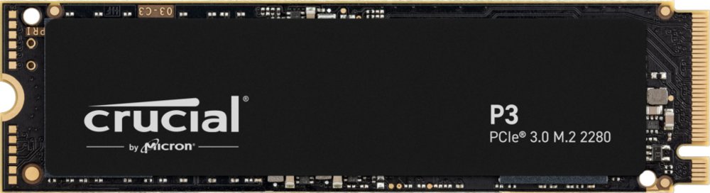 Crucial P3 | 1 TB NVMe SSD | M.2 Gen3 | tot 3.500 MB/s Lezen | tot 3.000 MB/s Schrijven - Matmuis - Matmuis