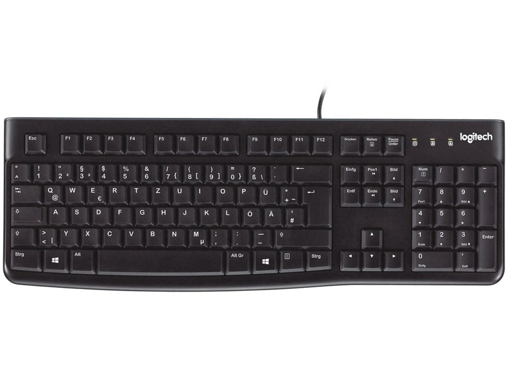 Logitech K120 Bedraad Toetsenbord | USB | QWERTZ (Duits) | Zwart - Matmuis - Matmuis