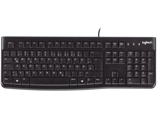 Logitech K120 Bedraad Toetsenbord | USB | QWERTZ (Duits) | Zwart - Matmuis - Matmuis