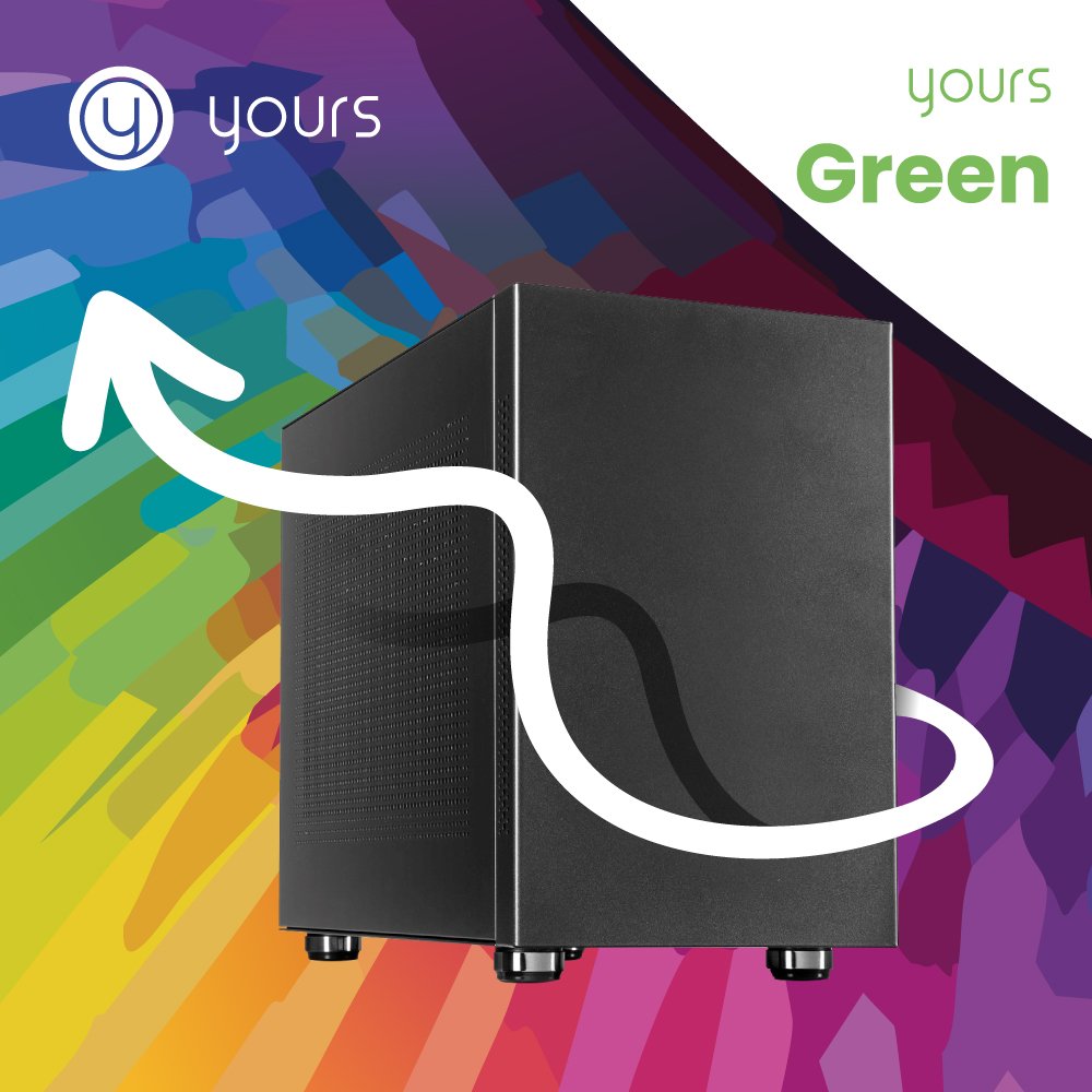 YOURS GREEN | AMD Ryzen 5 5500GT | 16GB RAM | 1TB SSD | HDMI | Windows 11 Professional | Small Form Factor Behuizing - Matmuis - Matmuis
