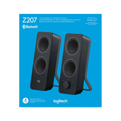 Logitech Z207 | 2.0 Bluetooth Luidsprekerset | 5W RMS | Draadloze Overgang | Zwart - Matmuis - Matmuis