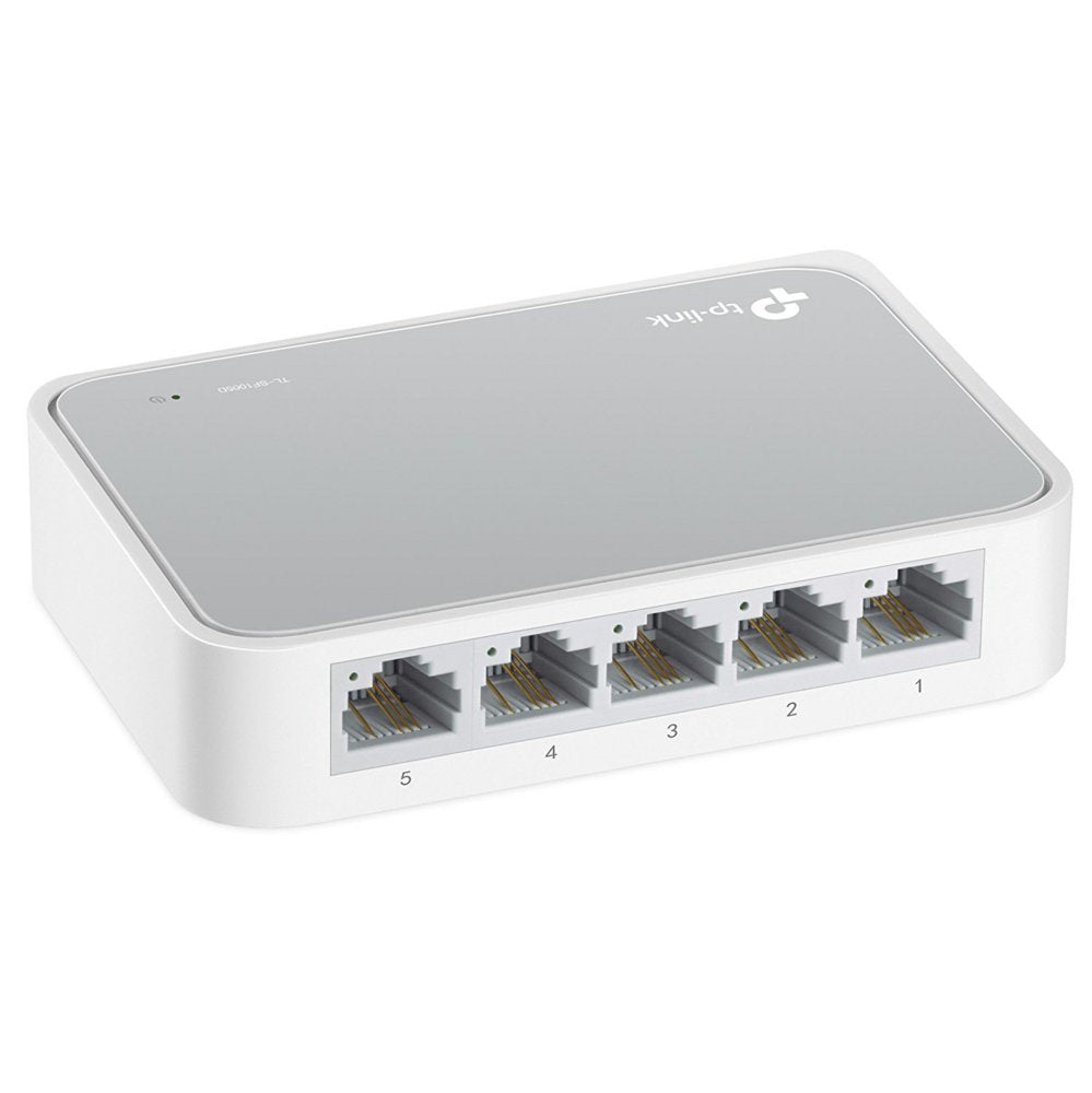 TP-Link TL-SF1005D | Unmanaged Switch | 5-poorts Fast Ethernet (10/100 Mbps) | Wit - Matmuis