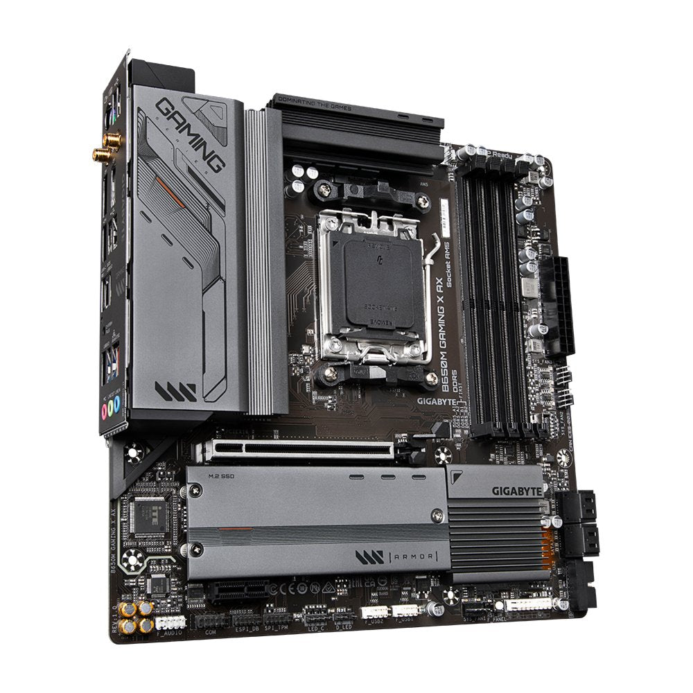 Gigabyte B650M GAMING X AX (rev. 1.x) | Socket AM5 | AMD B650 | 4xDDR5 | Micro-ATX | Moederbord - Matmuis - Matmuis