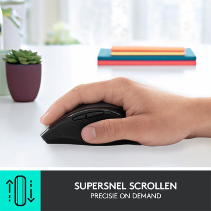 Logitech Marathon M705 | Draadloze Muis | Rechtshandig | RF | 1000 DPI | Zwart - Matmuis - Matmuis