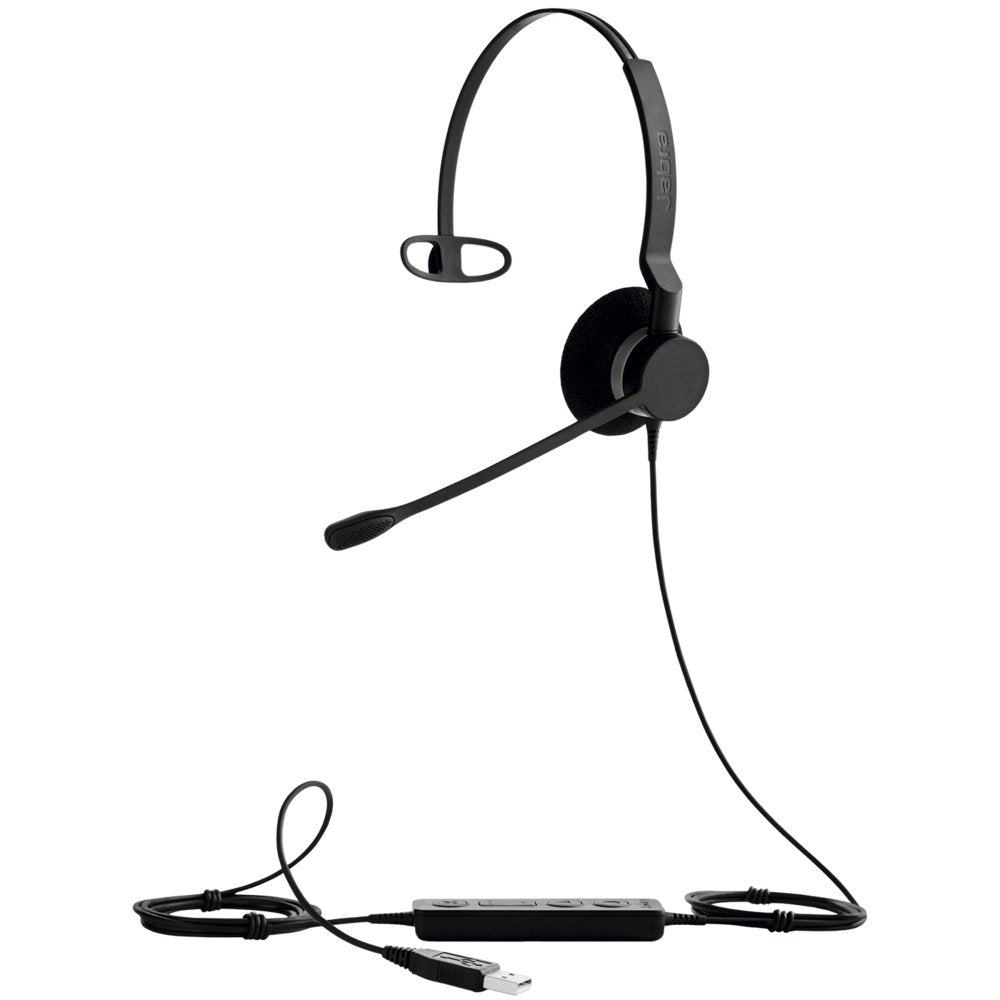 Jabra BIZ 2300 | Bedrade On-ear Headset USB-A | Microsoft Lync Mono | Zwart - Matmuis - Matmuis