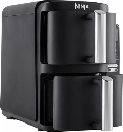 Ninja SL300EU Airfryer | Dubbele Mand | 7,6 Liter | Vrijstaand | 1750 Watt | Zwart