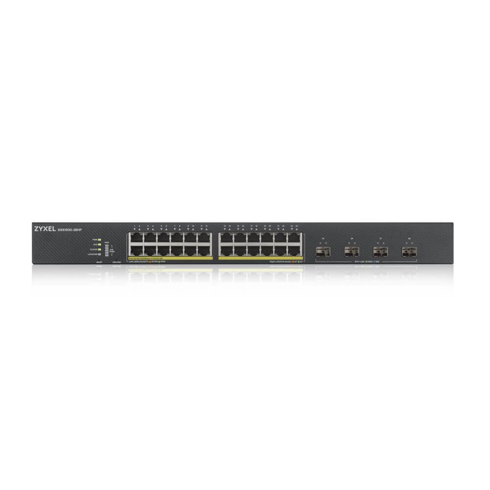 Zyxel XGS1930-28HP | Managed L3 Switch | 28 Poorten | Gigabit Ethernet (10/100/1000 Mbps) | PoE | Zwart