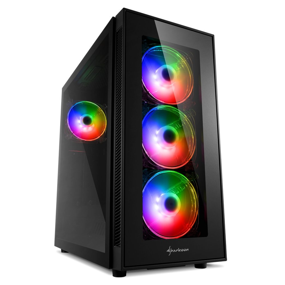 Sharkoon TG5 Pro RGB | Midi Tower Case | Zwart - Matmuis