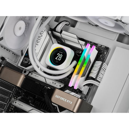 Corsair Vengeance RGB Wit | 32GB 2x16GB DDR5 | 6000MHz | DIMM | CL40 | Geheugenmodule | RAM - Matmuis - Matmuis