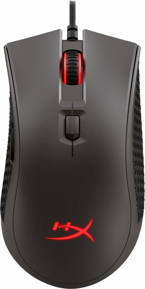 HyperX Pulsefire | Bekabelde Gaming Muis | Rechtshandig | USB-A | 16000 DPI | Zwart - Matmuis - Matmuis