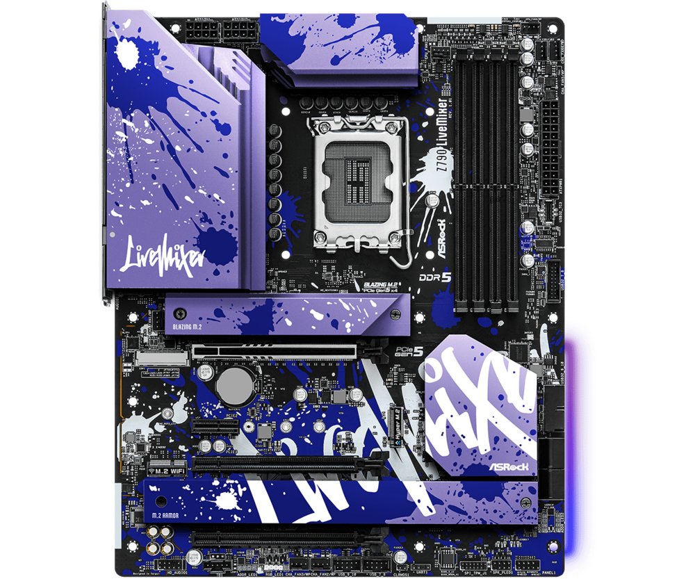 Asrock Z790 LiveMixer | Socket LGA 1700 | Intel Z790 | 4xDDR5 | ATX | Moederbord - Matmuis - Matmuis