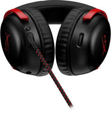 HyperX Cloud III | Bedrade Over-ear Gaming Headset | 3.5mm + USB-A + USB-C | Zwart/Rood - Matmuis - Matmuis