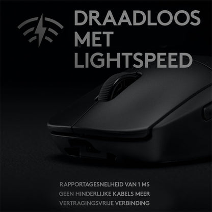 Logitech G Pro | Draadloze Gaming Muis | Links- en Rechtshandig | RF | 25600 DPI | Zwart