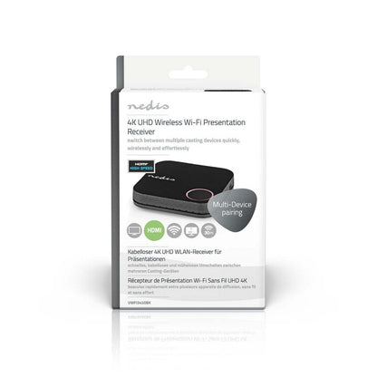 Nedis VWFI3450BK | Draadloze HDMI-ontvanger | 4K Ondersteuning | Wi-Fi | Zwart - Matmuis