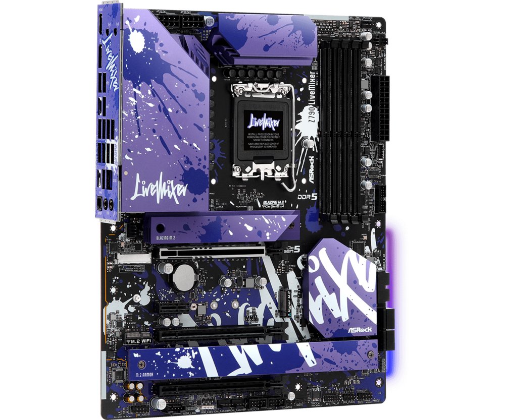 Asrock Z790 LiveMixer | Socket LGA 1700 | Intel Z790 | 4xDDR5 | ATX | Moederbord - Matmuis - Matmuis