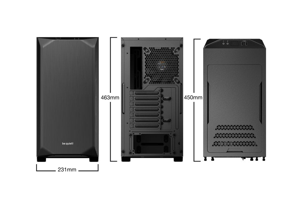 be quiet! Pure Base 500 | Midi Tower Case | Zwart - Matmuis