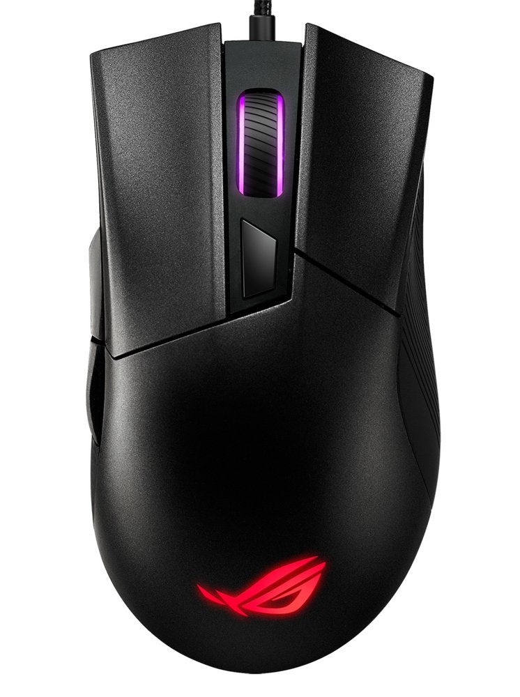 ASUS ROG Gladius II Core | Bedrade Gaming Muis | Rechtshandig | USB-A | 6200 DPI | Zwart - Matmuis - Matmuis