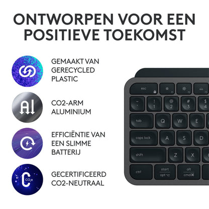 Logitech MX Keys S | Draadloos Toetsenbord | QWERTY - Matmuis - Matmuis