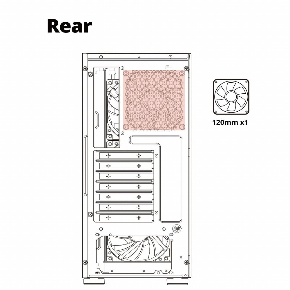 Case Azza Sentinel | Midi Tower | RGB | Wit - Matmuis
