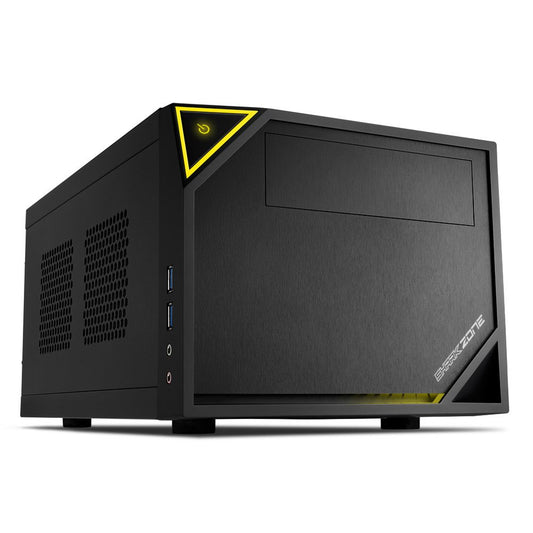 Sharkoon Shark Zone C10 | Mini-ITX Case | Zwart/Geel - Matmuis