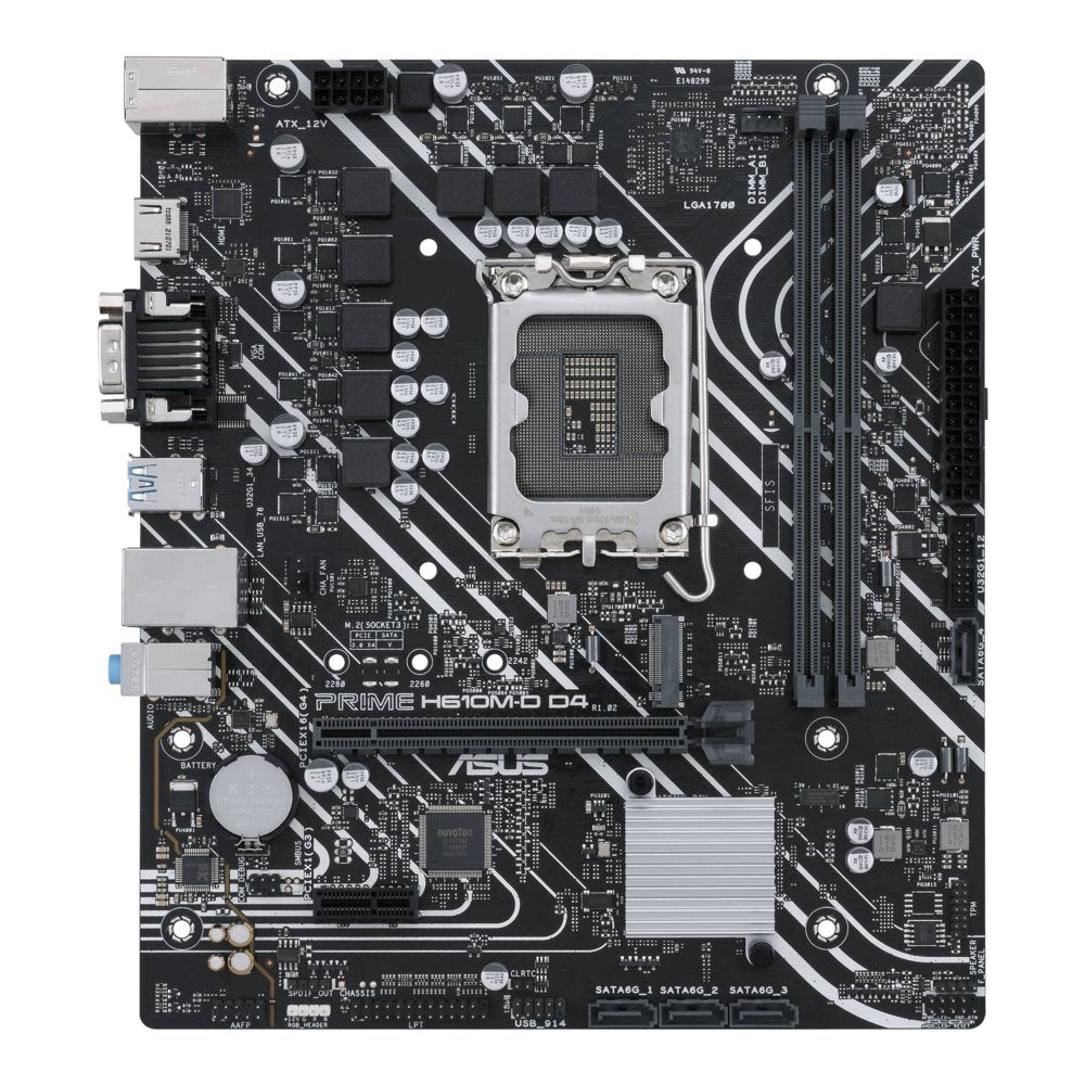ASUS PRIME H610M-D D4 | Socket LGA 1700 | Intel H610 | 2xDDR4 | Micro-ATX | Moederbord - Matmuis - Matmuis