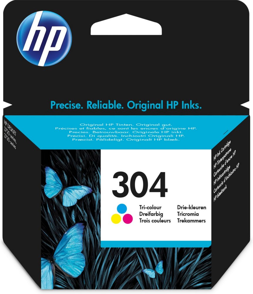HP 304 | Originele Drie-Kleuren Inktcartridge (N9K05AE) - Matmuis - Matmuis