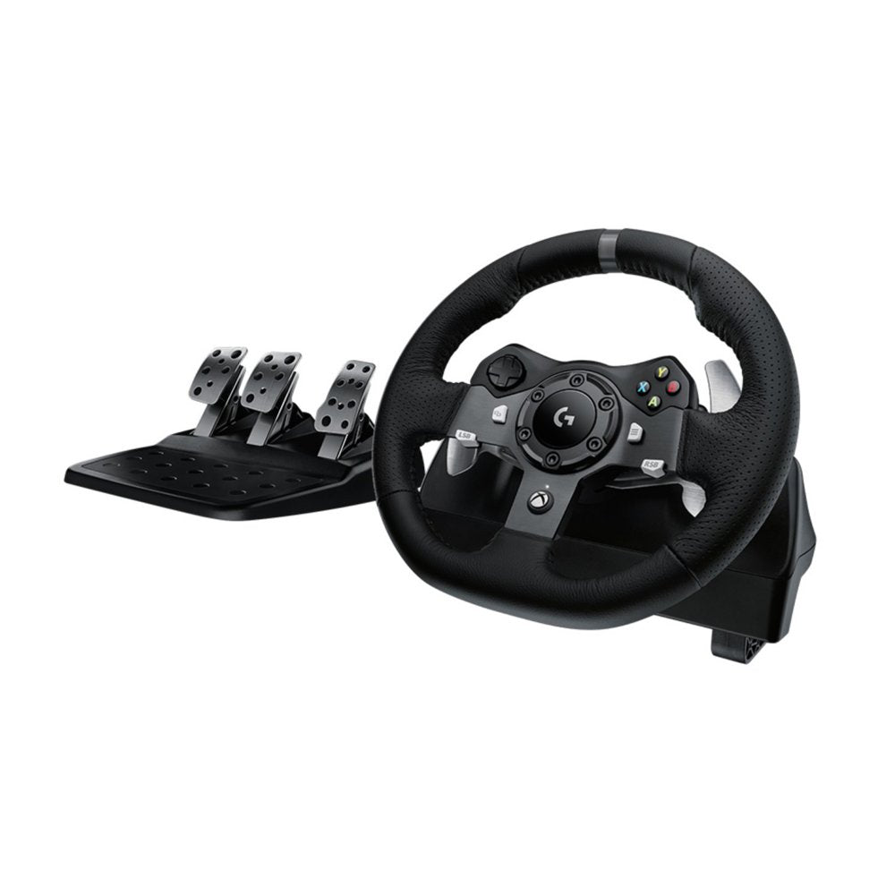 Logitech G920 Driving Force | Racestuur en pedalen | Force Feedback | 900° rotatie | USB 2.0 | Compatibel met Xbox Series X|S, Xbox One en PC | Zwart - Matmuis - Matmuis